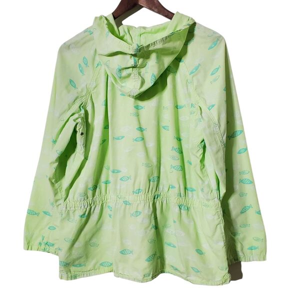 Fresh Produce Tiny Fish Jacket Size L Broadcloth Andorak Top Pullover Womens - Picture 4 of 8